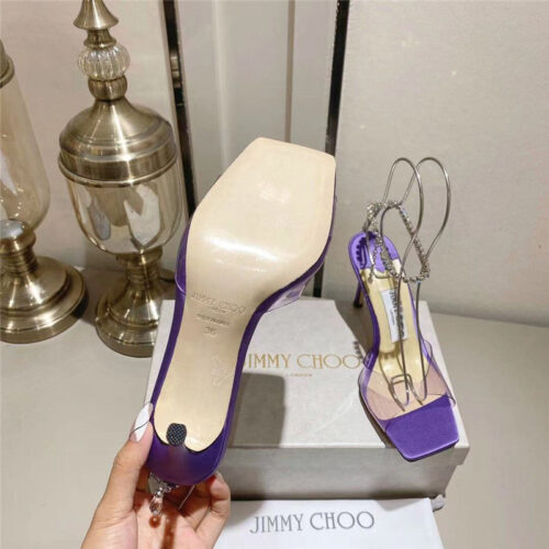 High Quality Luxury Jimmy Choo Spring And Summer Crystal Chain Pumps – Style 97367 product detail