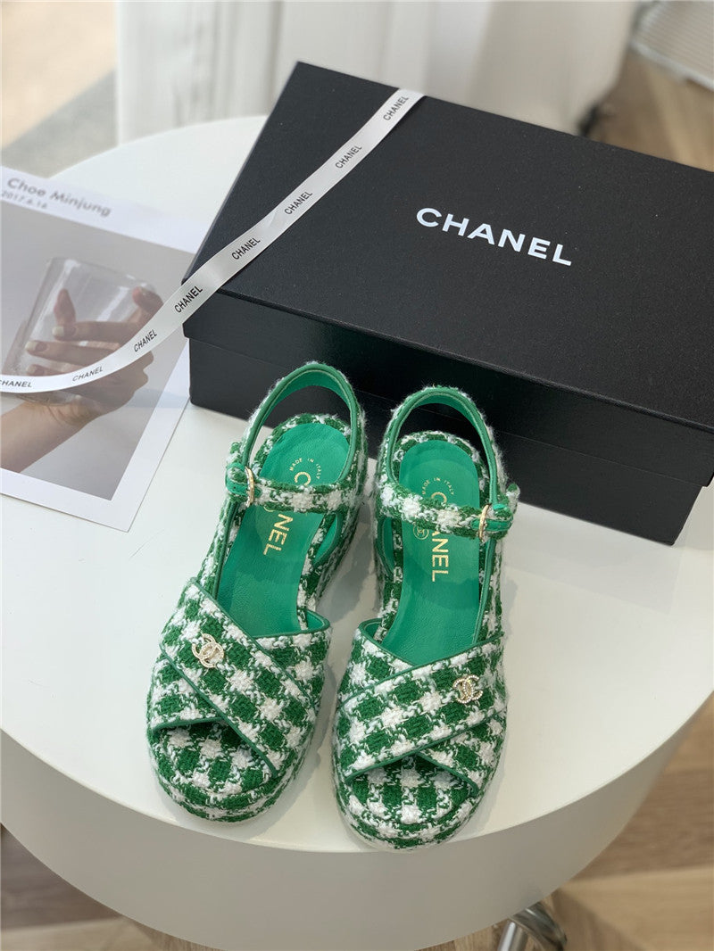High Quality Luxury Chanel Platform Sandals – Style 88038 product detail