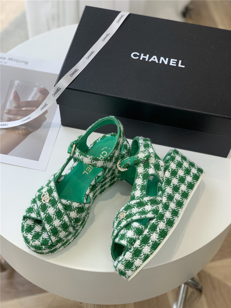 High Quality Luxury Chanel Platform Sandals – Style 88038 product detail