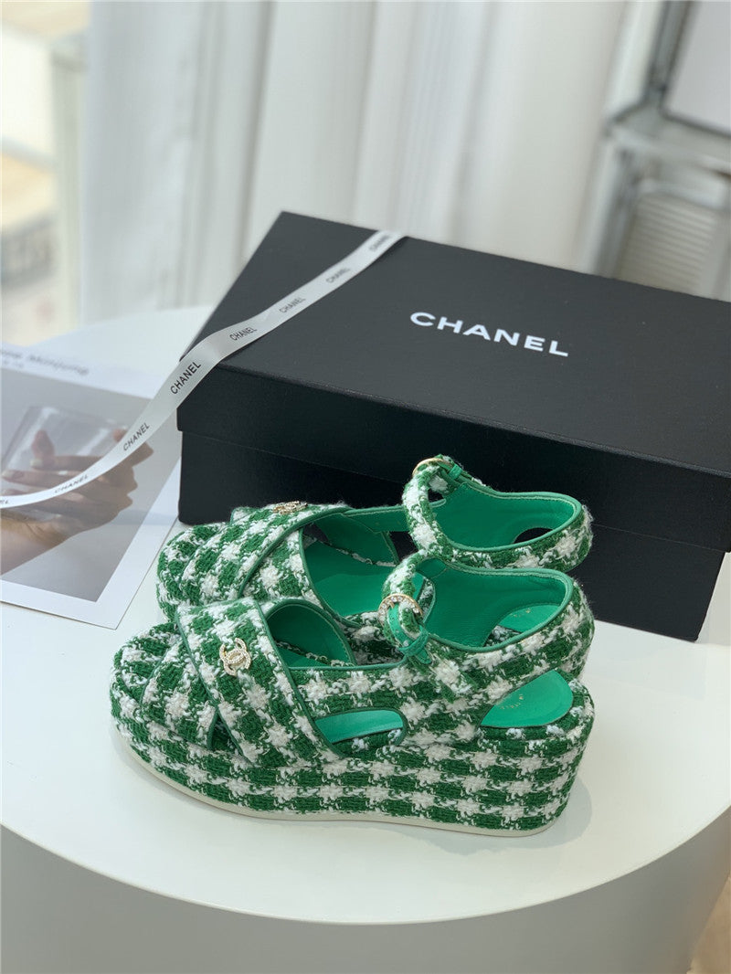 High Quality Luxury Chanel Platform Sandals – Style 88038