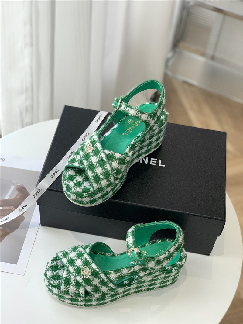 High Quality Luxury Chanel Platform Sandals – Style 88038 product detail