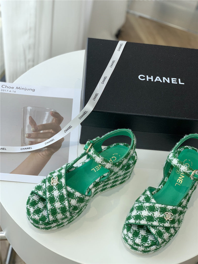 High Quality Luxury Chanel Platform Sandals – Style 88038 product detail