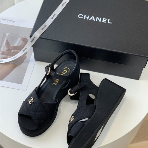 High Quality Luxury Chanel Platform Sandals – Style 51878 alternate view