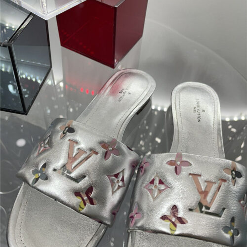 High Quality Luxury Louis Vuitton Classic Old Flower Flat Slippers product detail