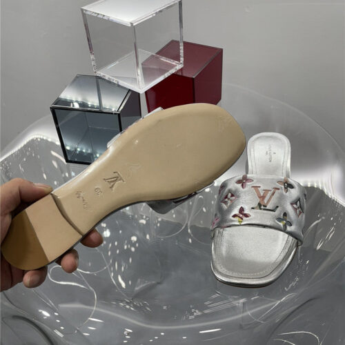 High Quality Luxury Louis Vuitton Classic Old Flower Flat Slippers product detail