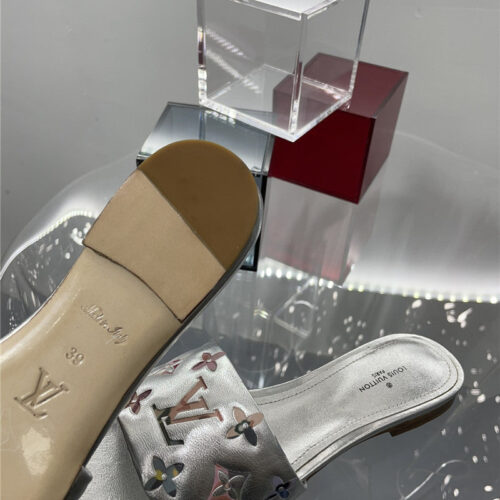 High Quality Luxury Louis Vuitton Classic Old Flower Flat Slippers product detail