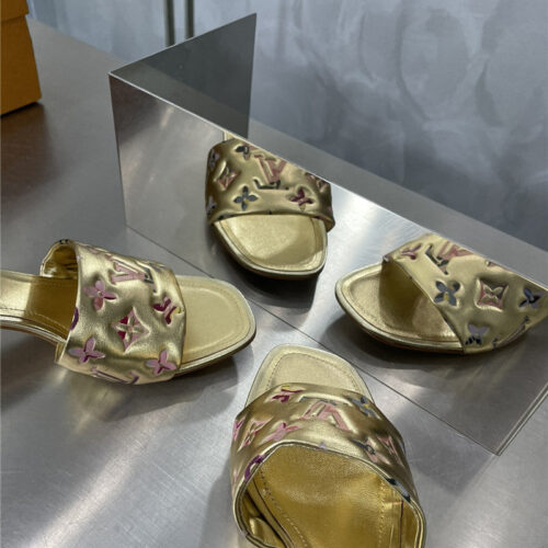 High Quality Luxury Louis Vuitton Classic Presbyopic High-Heeled Slippers product detail