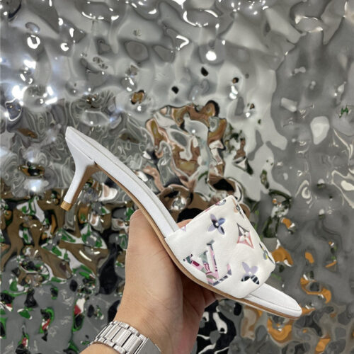 High Quality Luxury Louis Vuitton Classic Presbyopic High-Heeled Slippers – Style 79555 alternate view