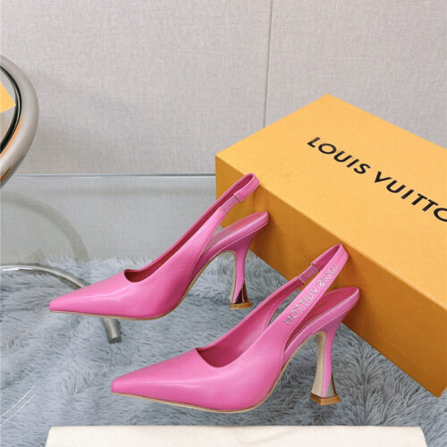 High Quality Luxury Louis Vuitton Early Spring New Slingback High Heels – Style 77251 alternate view