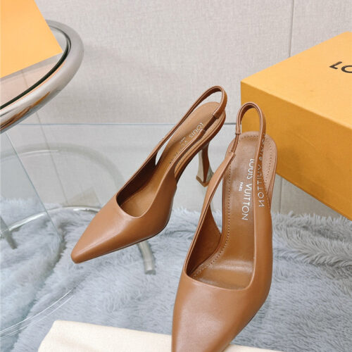 High Quality Luxury Louis Vuitton Early Spring New Slingback High Heels – Style 42787 product detail