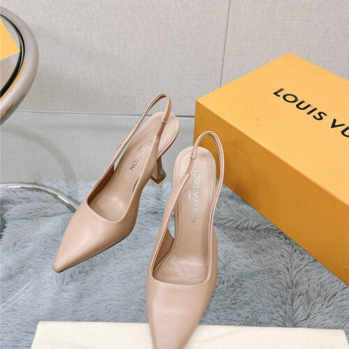 High Quality Luxury Louis Vuitton Early Spring New Slingback High Heels – Style 08323 product detail