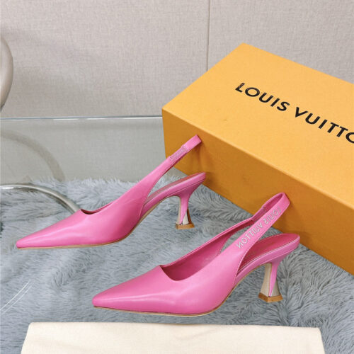 High Quality Luxury Louis Vuitton Early Spring New Slingback High Heels – Style 80643 alternate view