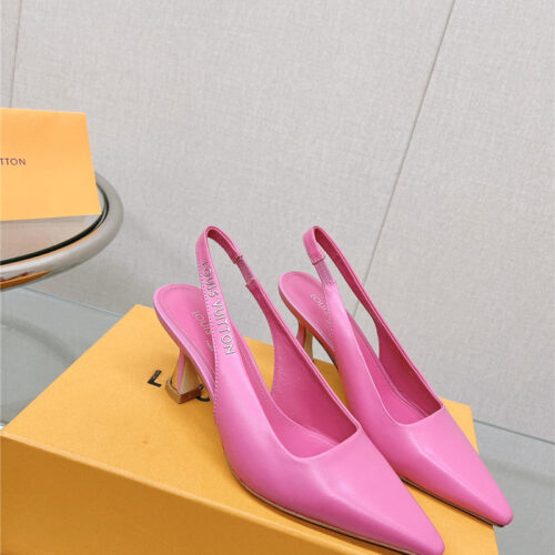 High Quality Luxury Louis Vuitton Early Spring New Slingback High Heels – Style 80643