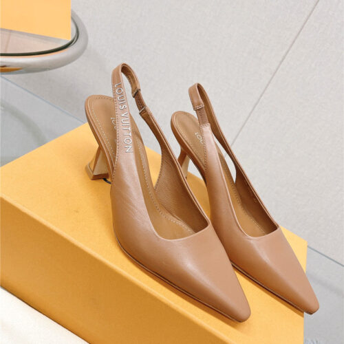 High Quality Luxury Louis Vuitton Early Spring New Slingback High Heels – Style 46179