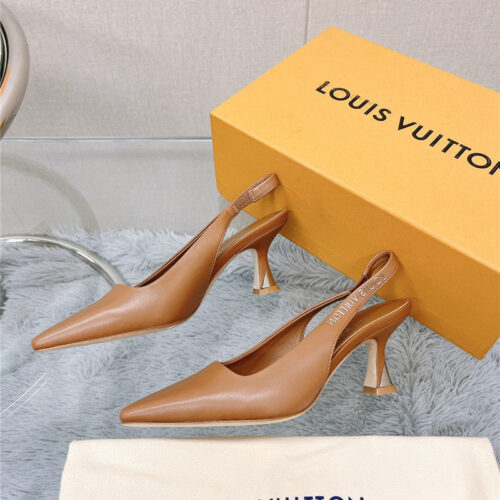 High Quality Luxury Louis Vuitton Early Spring New Slingback High Heels – Style 46179 alternate view
