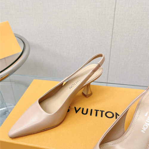 High Quality Luxury Louis Vuitton Early Spring New Slingback High Heels – Style 78947 product detail