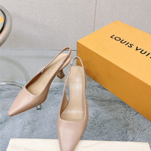 High Quality Luxury Louis Vuitton Early Spring New Slingback High Heels – Style 78947 product detail