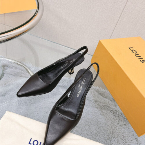 High Quality Luxury Louis Vuitton Early Spring New Slingback High Heels – Style 44483 product detail