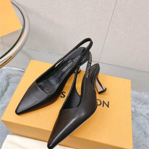 High Quality Luxury Louis Vuitton Early Spring New Slingback High Heels – Style 44483 alternate view