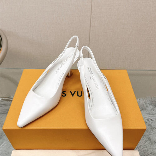 High Quality Luxury Louis Vuitton Early Spring New Slingback High Heels – Style 11715 product detail