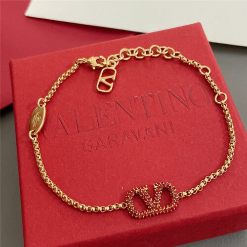 High Quality Luxury Valentino Full Diamond Bracelet alternate view