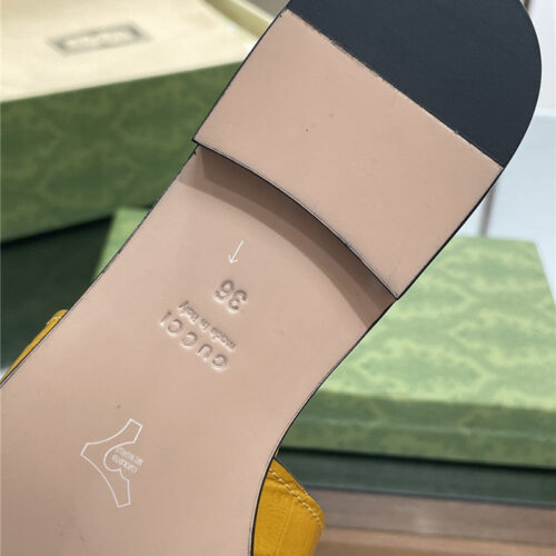 High Quality Luxury Gucci Logo GG Cutout Slippers – Style 62323 product detail