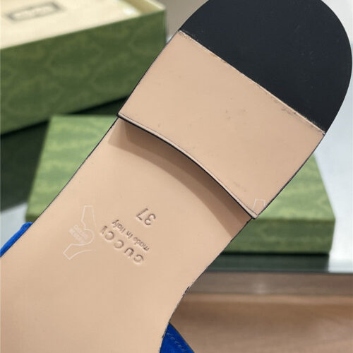High Quality Luxury Gucci Logo GG Cutout Slippers product detail