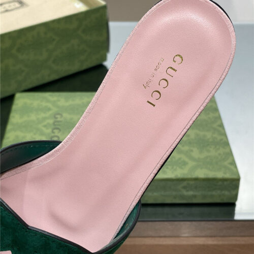 High Quality Luxury Gucci Logo GG Cutout Slippers – Style 98483 product detail
