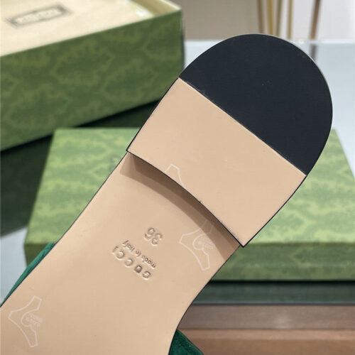 High Quality Luxury Gucci Logo GG Cutout Slippers – Style 98483 product detail