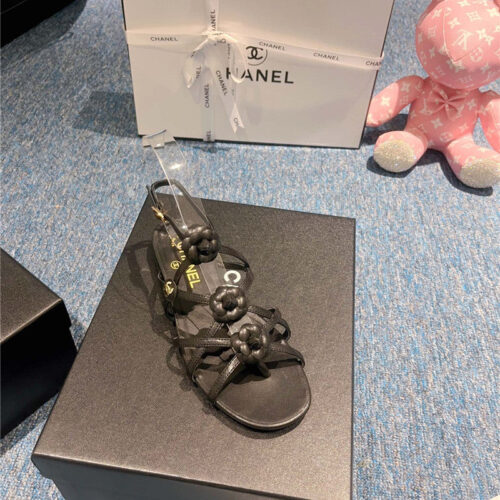 High Quality Luxury Chanel Camellia Explosion Sandals – Style 47558 product detail