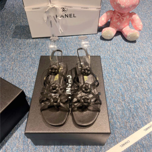 High Quality Luxury Chanel Camellia Explosion Sandals – Style 47558 product detail