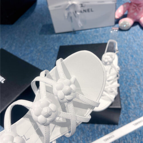 High Quality Luxury Chanel Camellia Explosion Sandals – Style 82022 product detail