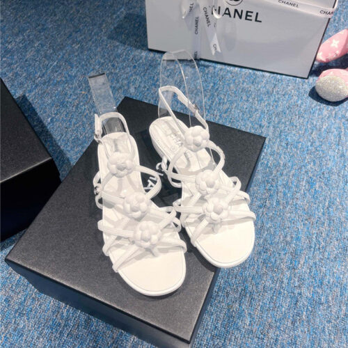 High Quality Luxury Chanel Camellia Explosion Sandals – Style 82022 product detail