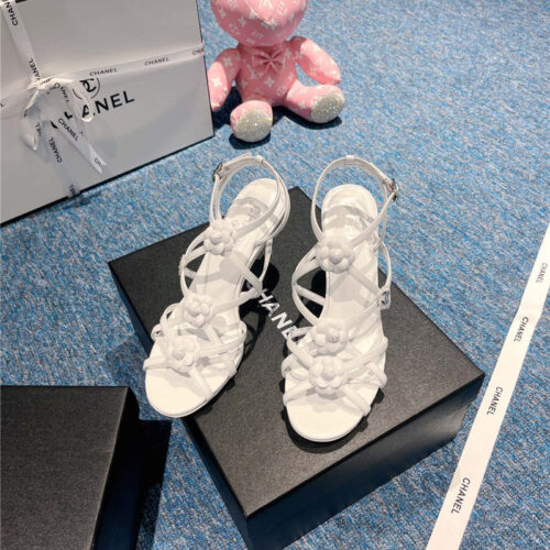 High Quality Luxury Chanel Camellia Explosion Sandals – Style 50950 product detail