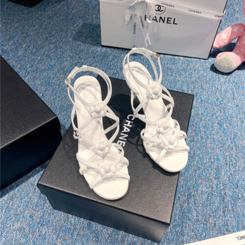 High Quality Luxury Chanel Camellia Explosion Sandals – Style 50950 product detail