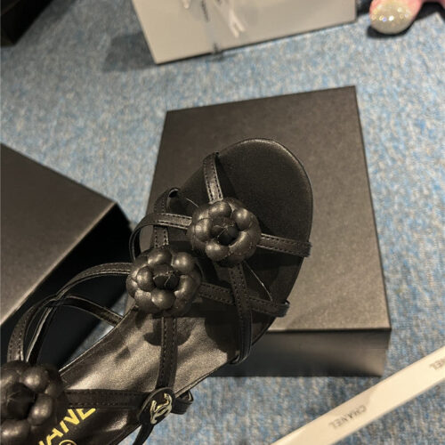 High Quality Luxury Chanel Camellia Explosion Sandals product detail