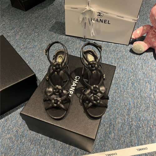 High Quality Luxury Chanel Camellia Explosion Sandals product detail
