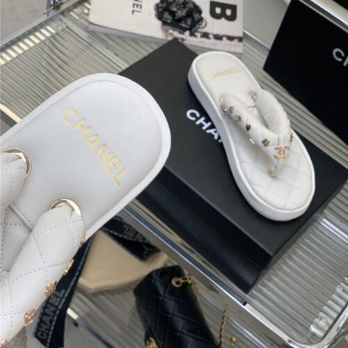 High Quality Luxury Chanel New Flip Flops – Style 96262 product detail