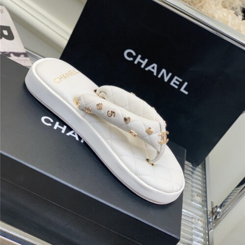 High Quality Luxury Chanel New Flip Flops – Style 96262 product detail