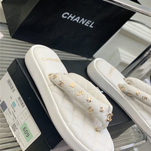 High Quality Luxury Chanel New Flip Flops – Style 96262 product detail
