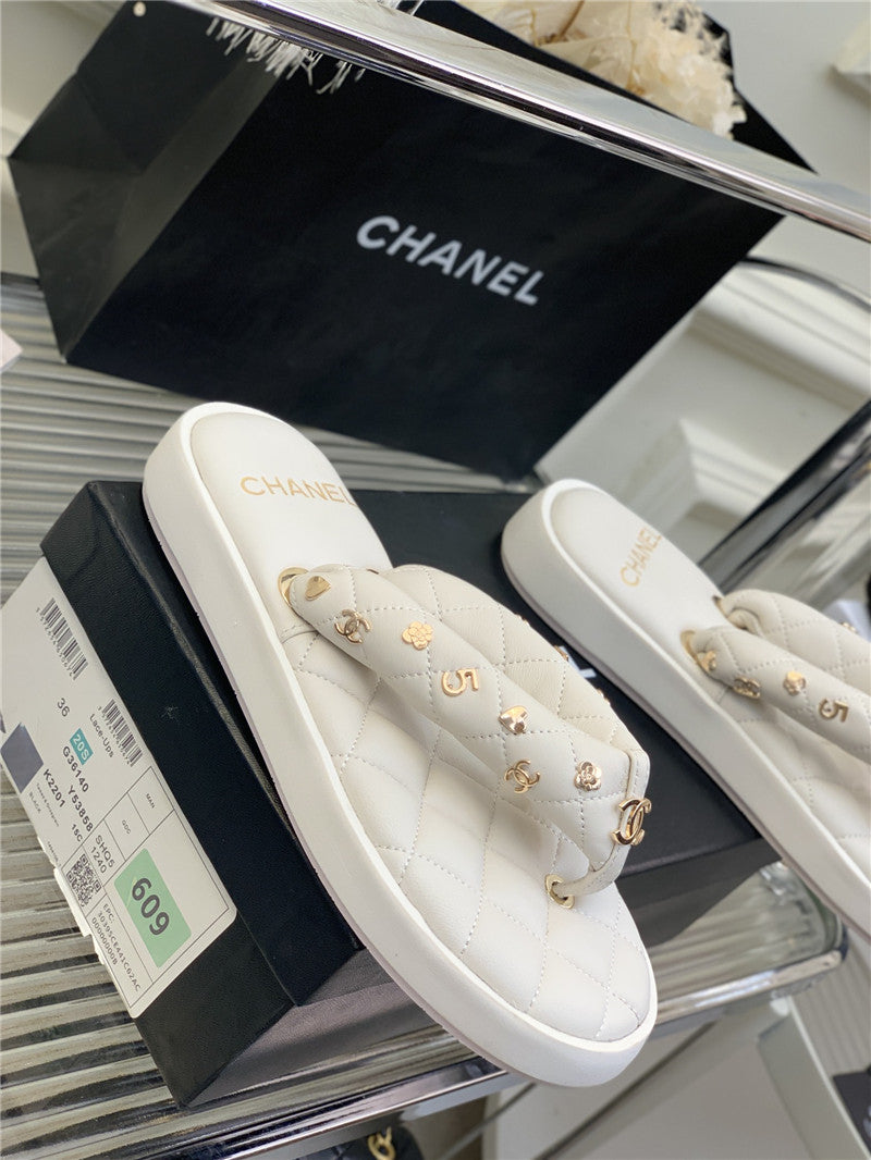 High Quality Luxury Chanel New Flip Flops – Style 96262 product detail
