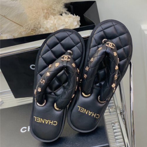 High Quality Luxury Chanel New Flip Flops – Style 40902 product detail