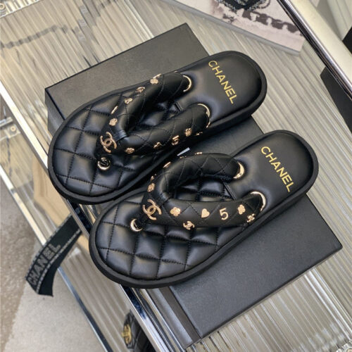 High Quality Luxury Chanel New Flip Flops – Style 40902