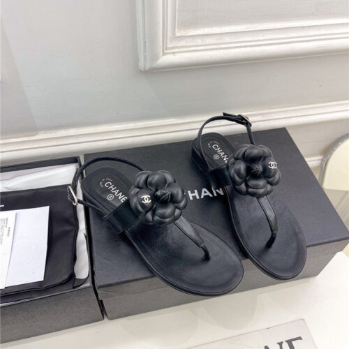 High Quality Luxury Chanel Counter Catwalk Style Camellia Sandals – Style 98950