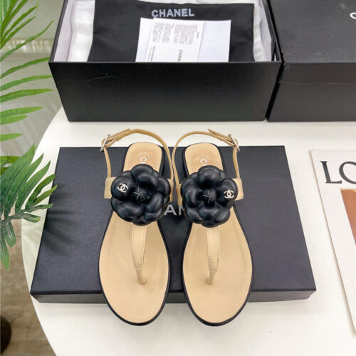 High Quality Luxury Chanel Counter Catwalk Style Camellia Sandals product detail