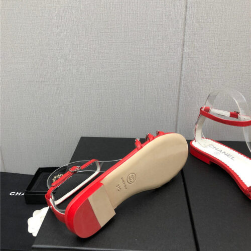 High Quality Luxury Chanel New Chain Flat Sandals – Style 17350 product detail
