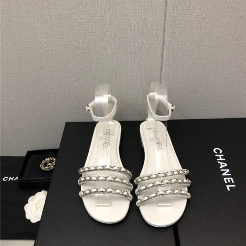 High Quality Luxury Chanel New Chain Flat Sandals – Style 46726 product detail