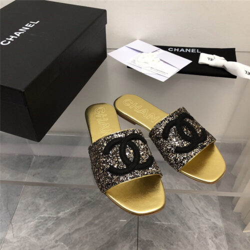 High Quality Luxury Chanel Classic Holiday Style Slippers – Style 80422