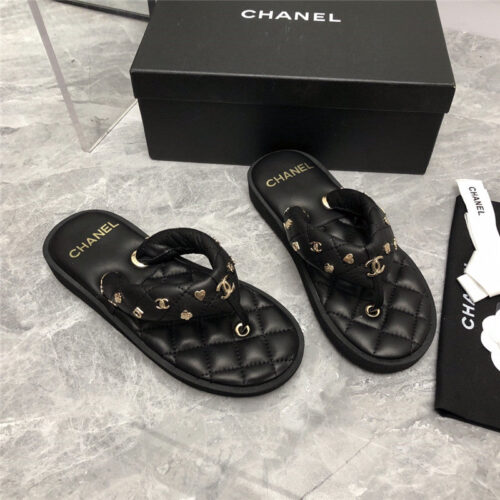 High Quality Luxury Chanel Explosion Iogo Slippers