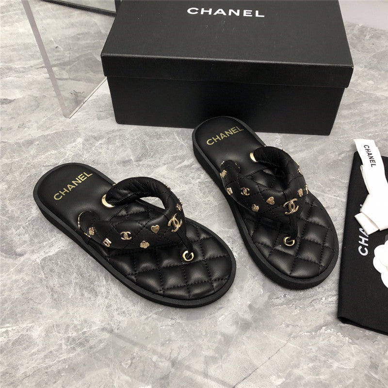 High Quality Luxury Chanel Explosion Iogo Slippers